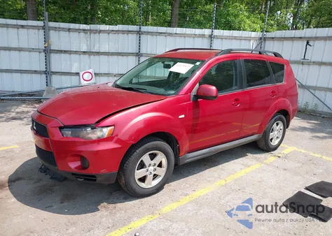 2010 Mitsubishi Outlander Es z USA, uszkodzony, nr VIN JA4AT2AW8AZ013032